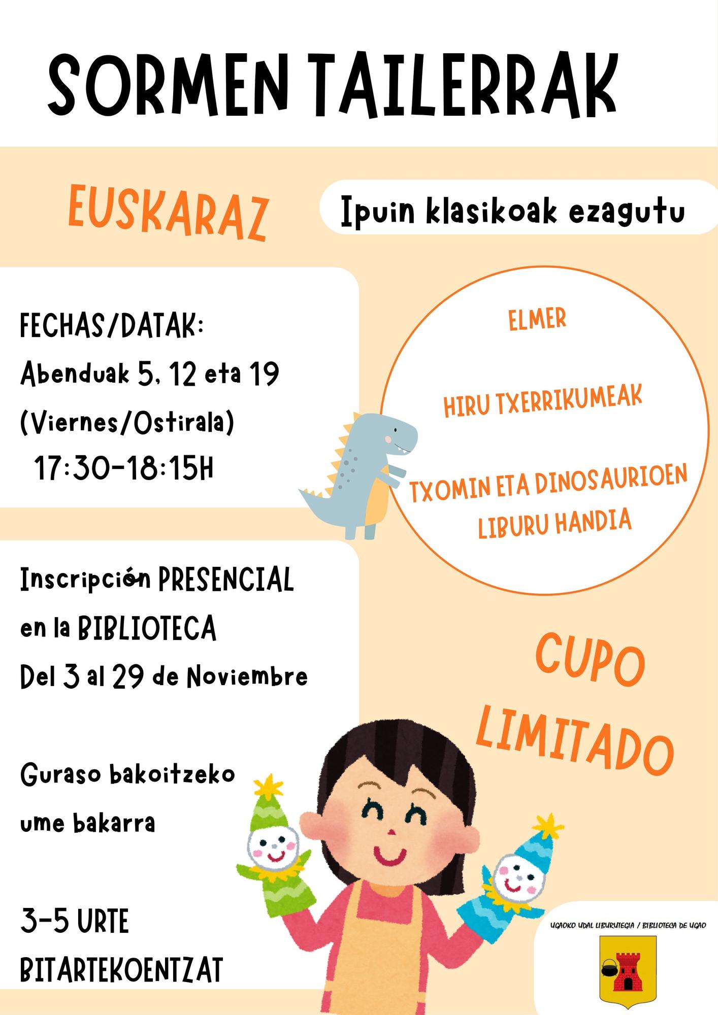 Ugao organiza un ciclo de cuentacuentos para fomentar la lectura a edades tempranas