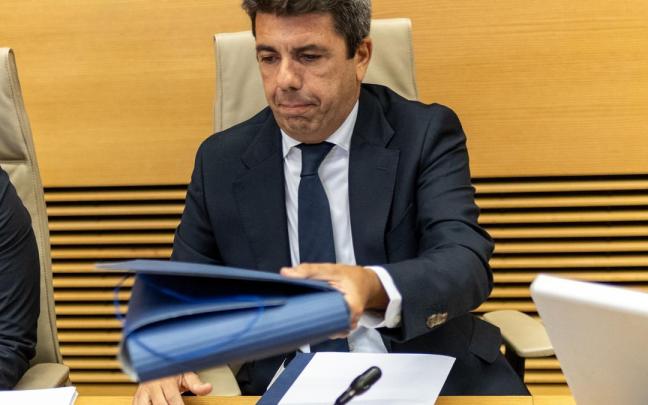 Carlos Mazón, comparece ante la comisión de la dana, en el Congreso de los Diputados.