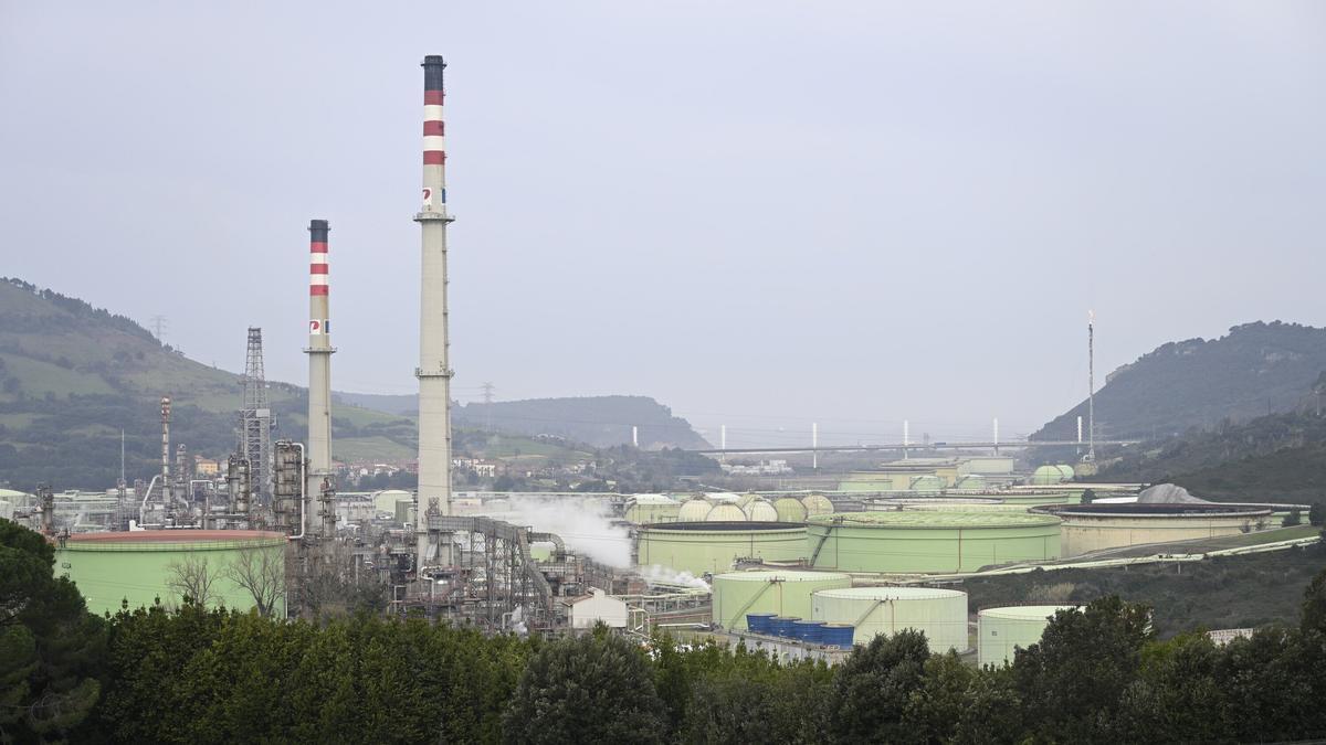 Imagen de la refinería de Petronor en la localidad de Muskiz.