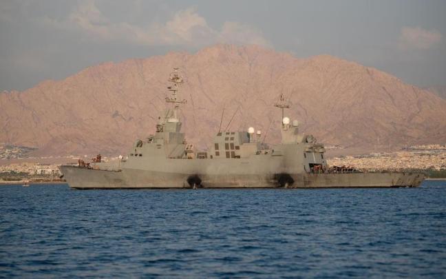 Imagen de archivo de un buque israelí en el mar Rojo.