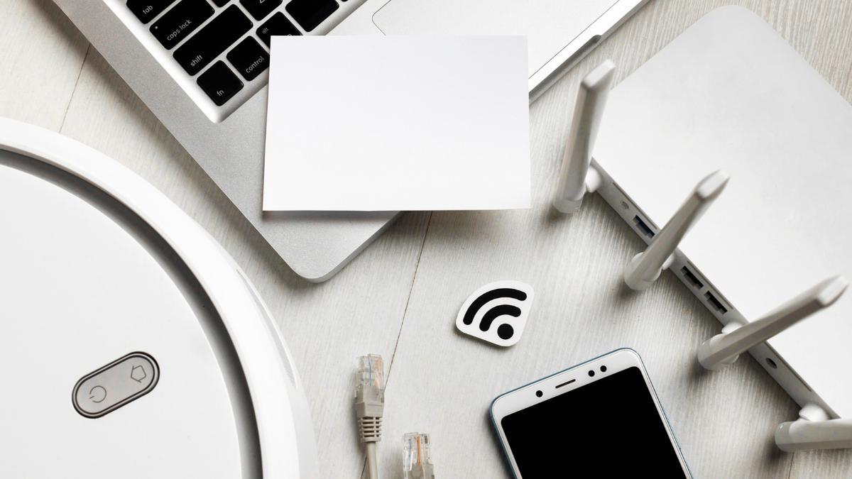 Imagen de archivo de un router WiFi