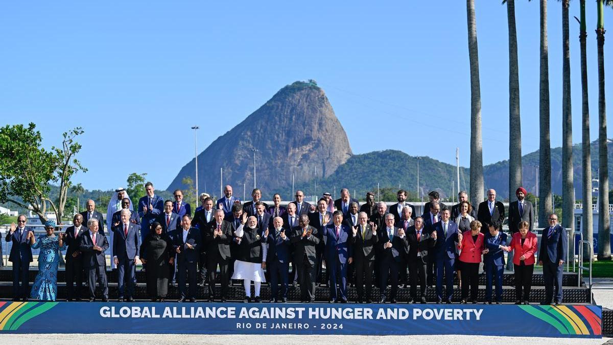 Foto de familia de los participantes en la Cumbre del G20.