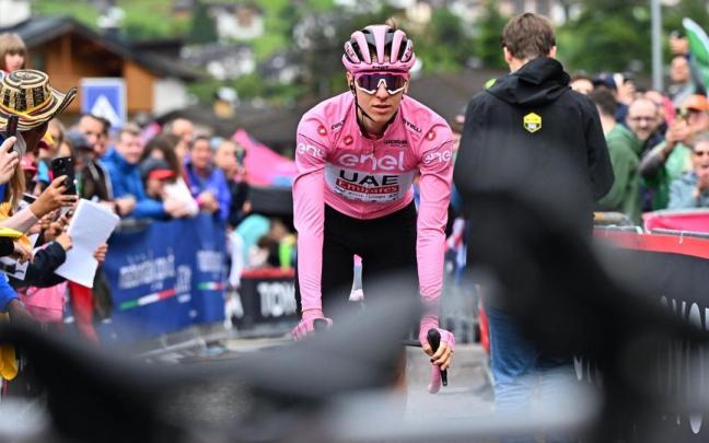 Pogacar, en el Giro.