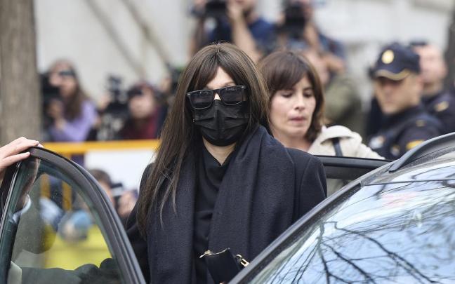 La expareja de Ábalos, Jéssica Rodríguez, a su salida del Tribunal Supremo.