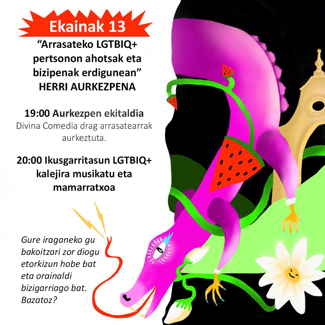 Cartel que anuncia el acto organizado para este 13 de junio en Kulturate.