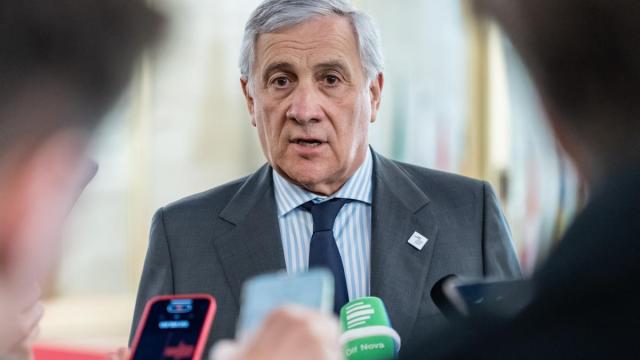 El ministro de Exteriores italiano, Antonio Tajani.