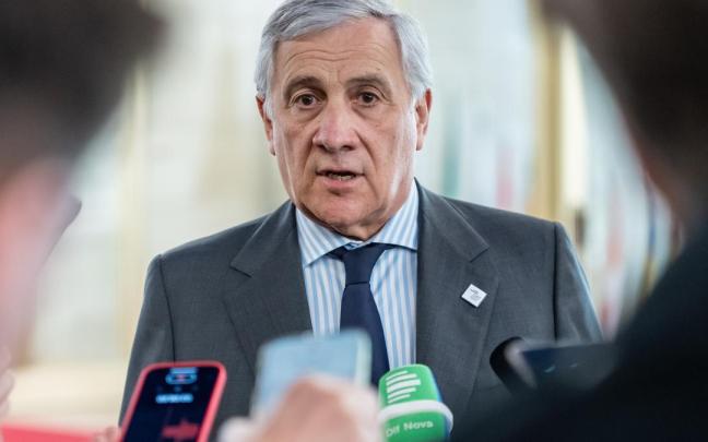 El ministro de Exteriores italiano, Antonio Tajani.