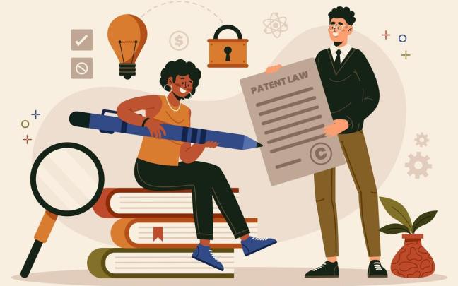 Ilustración de una patente