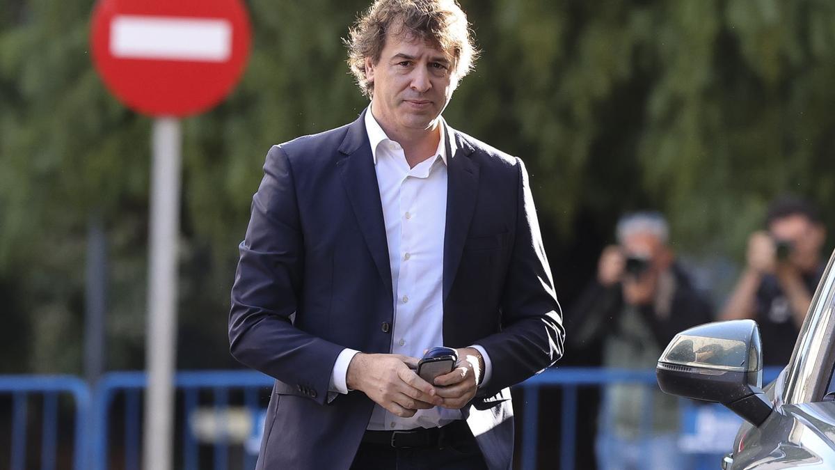David Sánchez, a su llegada a la última sesión de juicio en la Audiencia Provincial de Badajoz