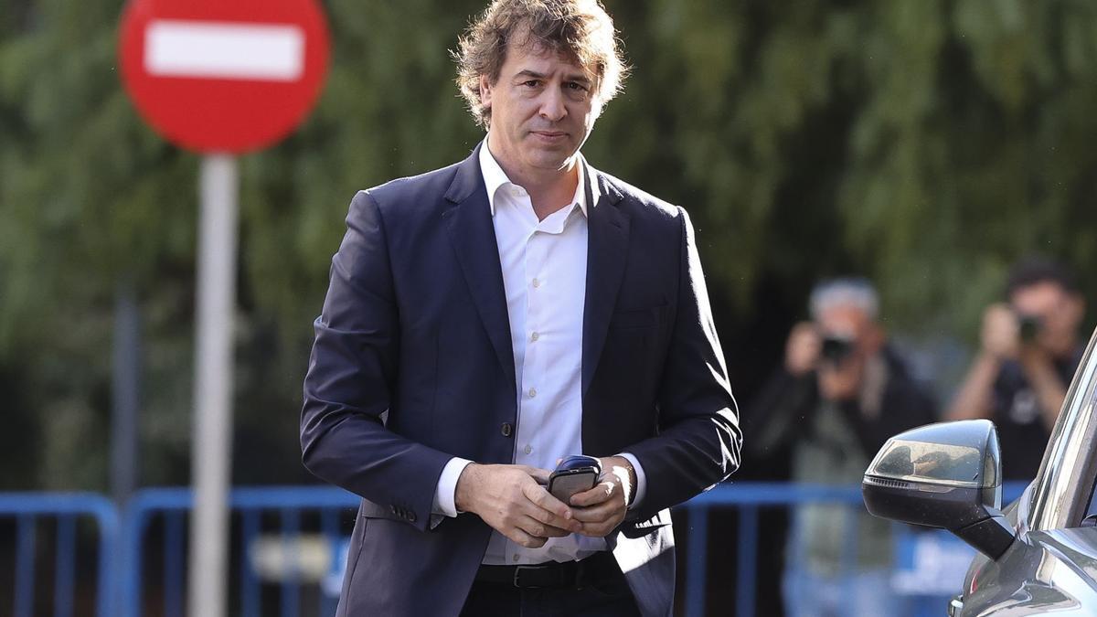 David Sánchez, a su llegada a la última sesión de juicio en la Audiencia Provincial de Badajoz
