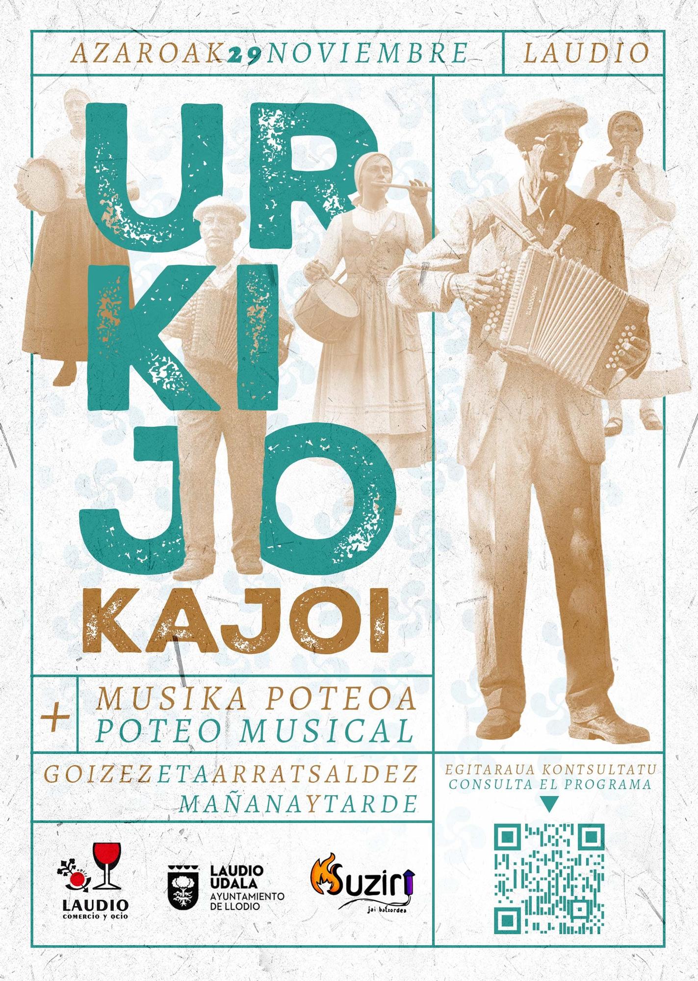 Cartel anunciador del Urkijo Kajoi de Laudio