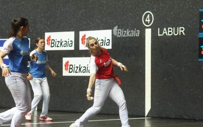 Amaia Aldai, una de las pelotari que viajará a Estados Unidos. Amaia Aldai, una de las pelotari que viajará a Estados Unidos.
