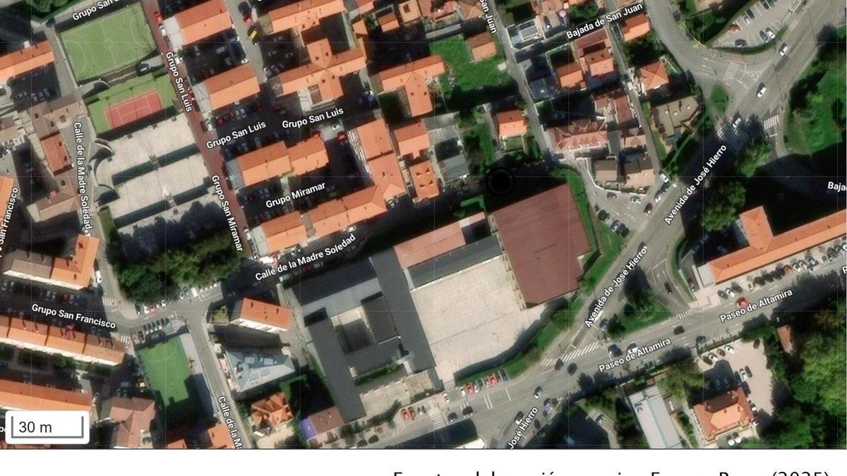 Calle Madre Soledad de Santander, donde ocurrieron los hechos.