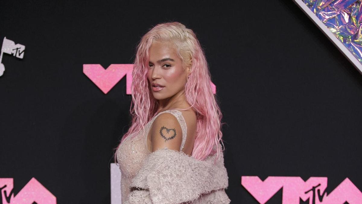 La cantante Karol G en los MTV Video Music Awards