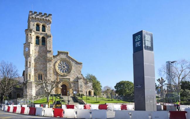 El reloj de la plaza de Euskotren será desmantelado durante la primera semana de marzo