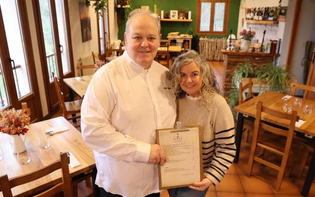 Iker Uranga y Lorena Arteaga despiertan los sentidos en Zirta Jatetxea.