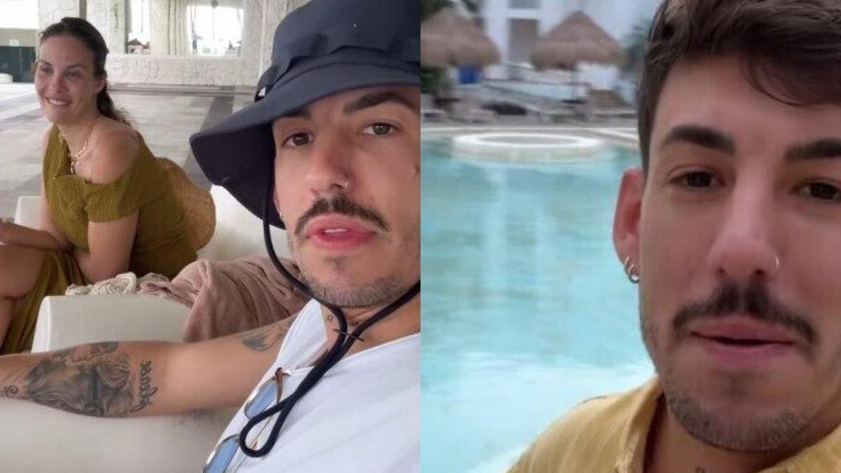Imágenes de Jessica Bueno y Luitingo en las instalaciones del hotel en Rivera Maya