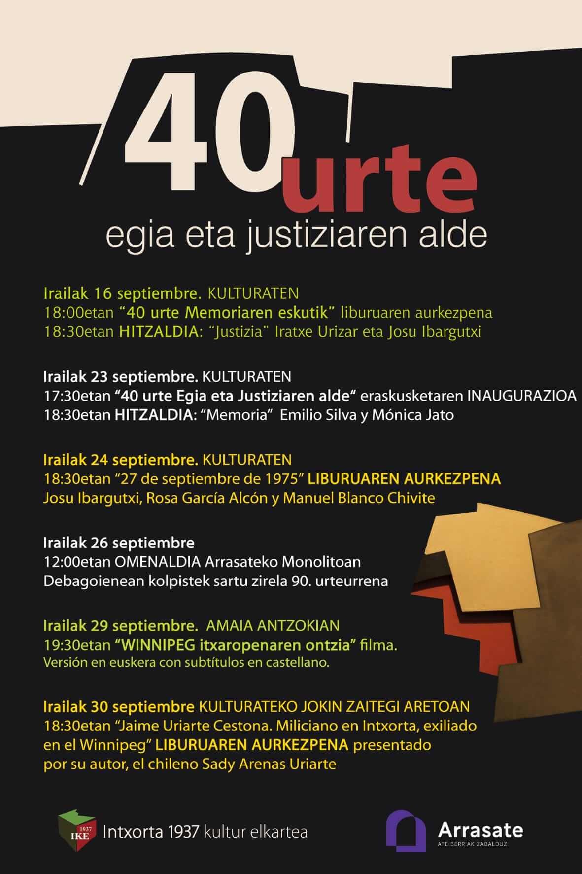 Programa de 'Egiaren Topaketak'.