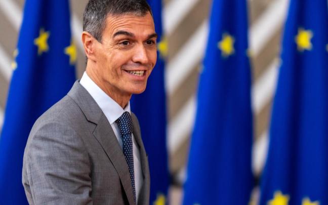 El presidente del Gobierno español, Pedro Sánchez, en Bruselas.