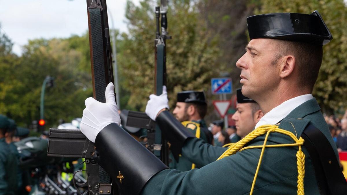 Celebración de la Virgen de Pilar, patrona de Guardia Civil de Navarra.