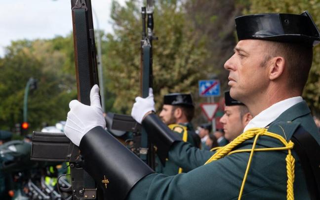 Celebración de la Virgen de Pilar, patrona de Guardia Civil de Navarra.