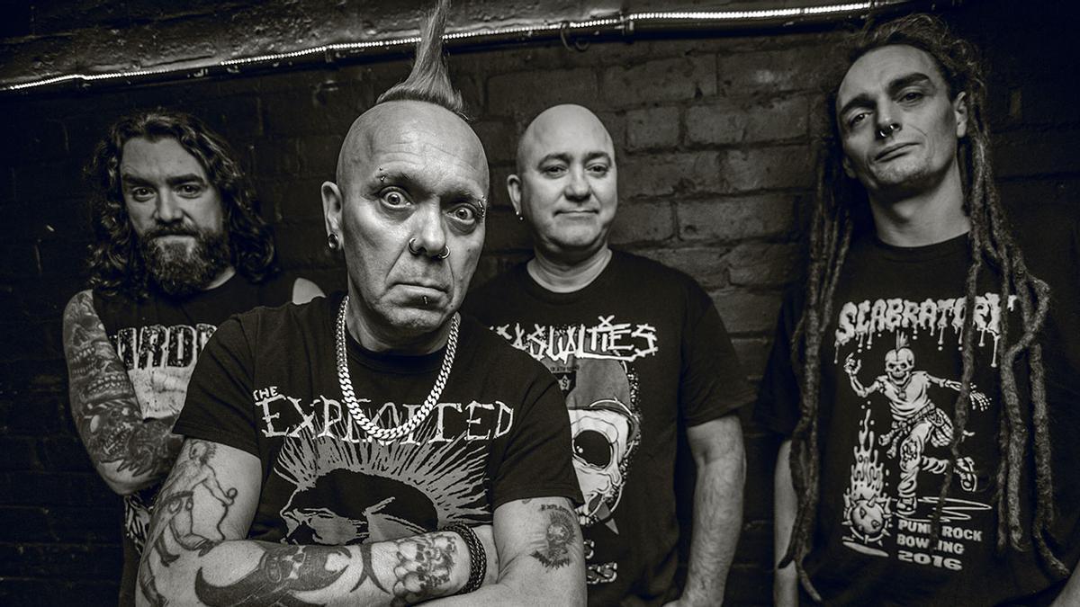 La banda de hardcore punk de Edimburgo The Exploited.