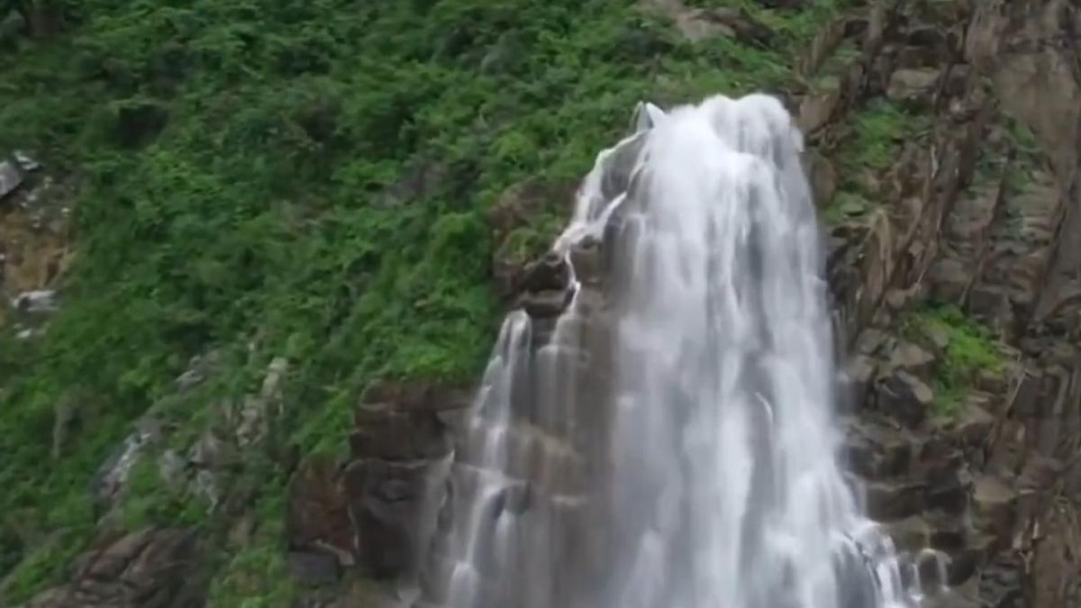 Una imagen de la cascada Yuntai.