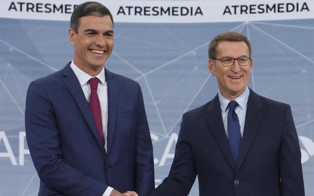 Debate entre Pedro Sánchez y Alberto Núñez Feijóo.