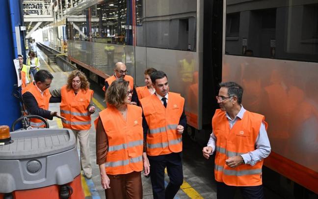 Pradales, en los talleres de Metro Bilbao en la localidad de Sopela. / Oskar Gonzalez Pradales, en los talleres de Metro Bilbao en la localidad de Sopela.