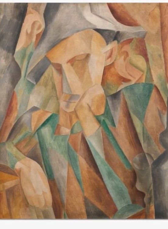 ‘Arlequin (Buste)’ es una obra pintada en 1909 mientras comenzaba a desarrollar su estilo cubista característico.