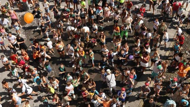 Txupinazo en las fiestas de Astigarraga.