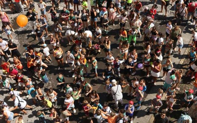Txupinazo en las fiestas de Astigarraga.