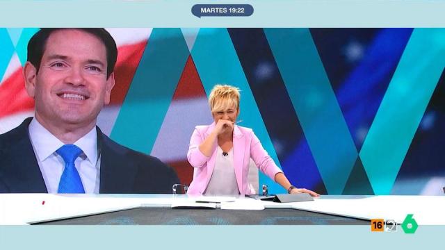 Cristina Pardo, en pleno ataque de risa.