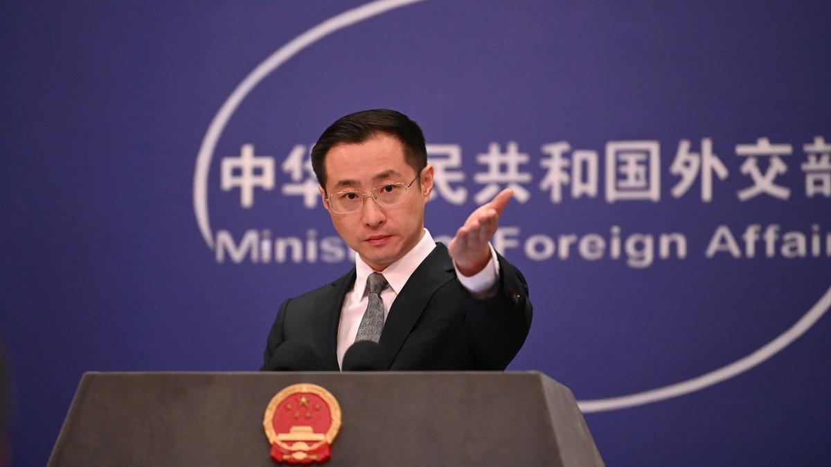 El portavoz del Ministerio de Asuntos Exteriores chino, Lin Jian.