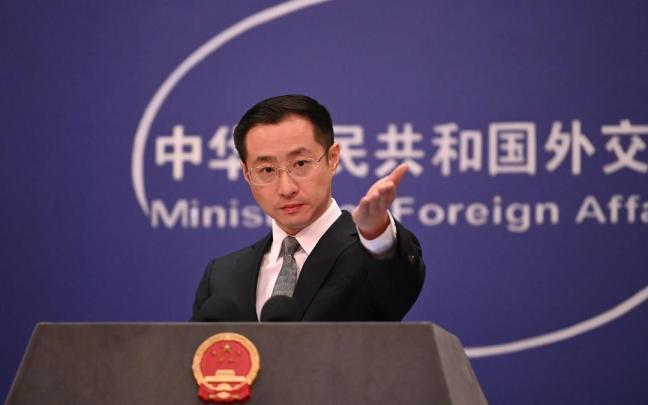 El portavoz del Ministerio de Asuntos Exteriores chino, Lin Jian.