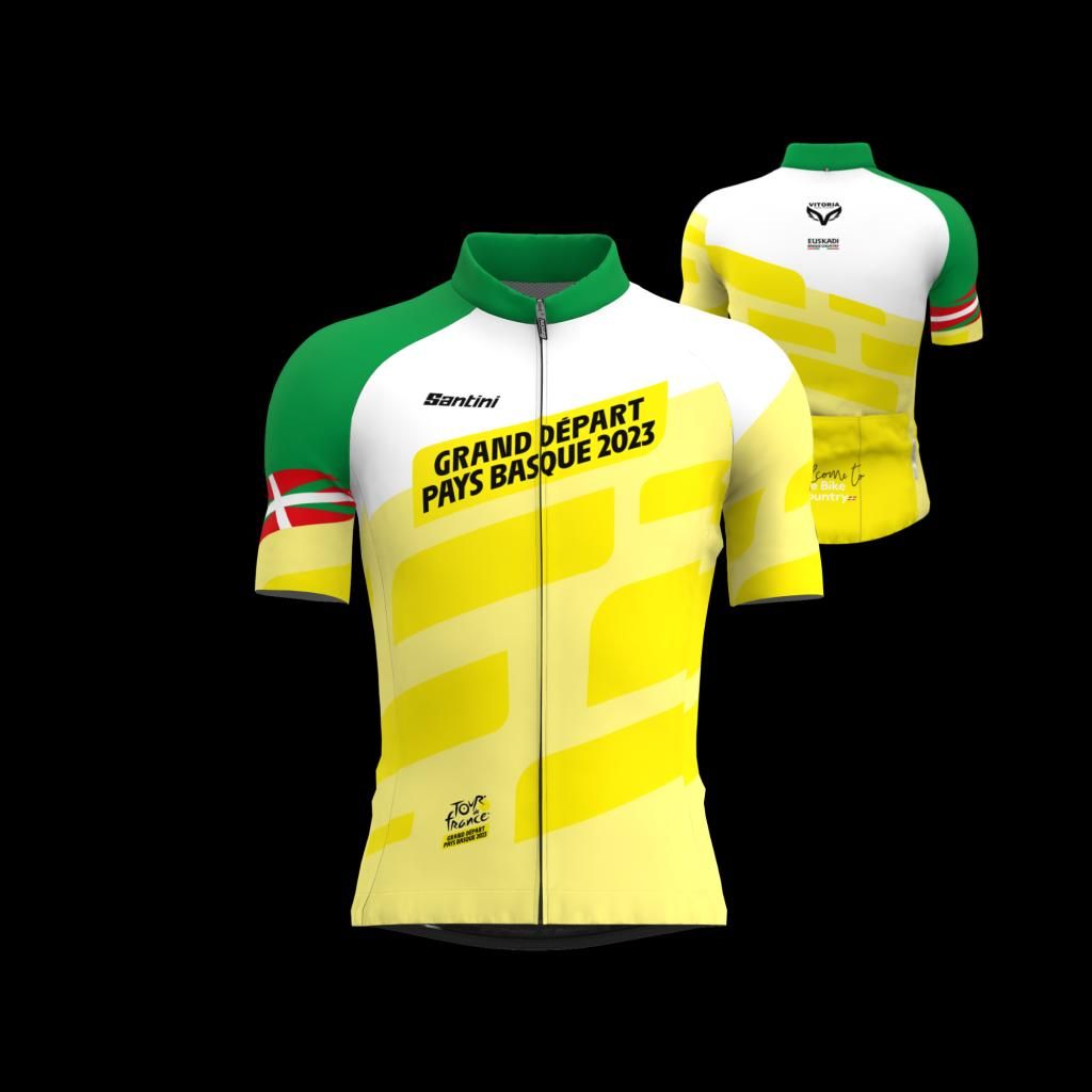 Imagen del maillot Santini que se utilizará en la carrera