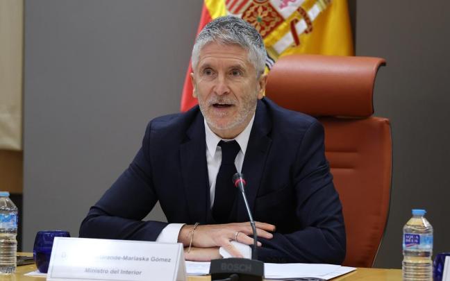 El ministro del Interior, Fernando Grande-Marlaska, presenta el balance provisional de siniestralidad vial correspondiente a 2025, a 8 de enero de 2026.