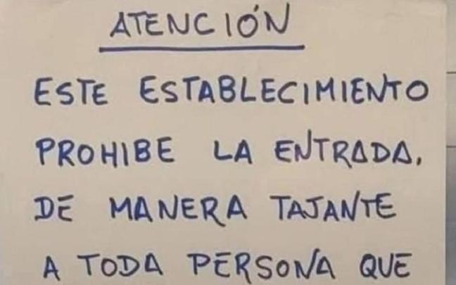 El comienzo del cartel.