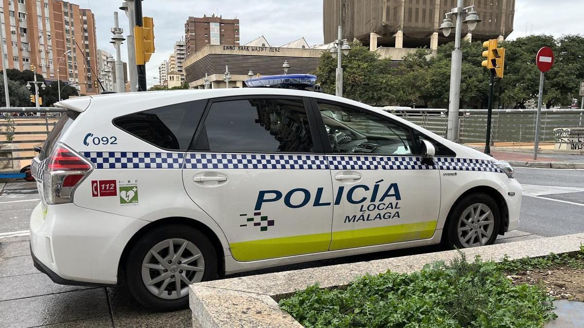 Vehículo de la Policía Local de Málaga.