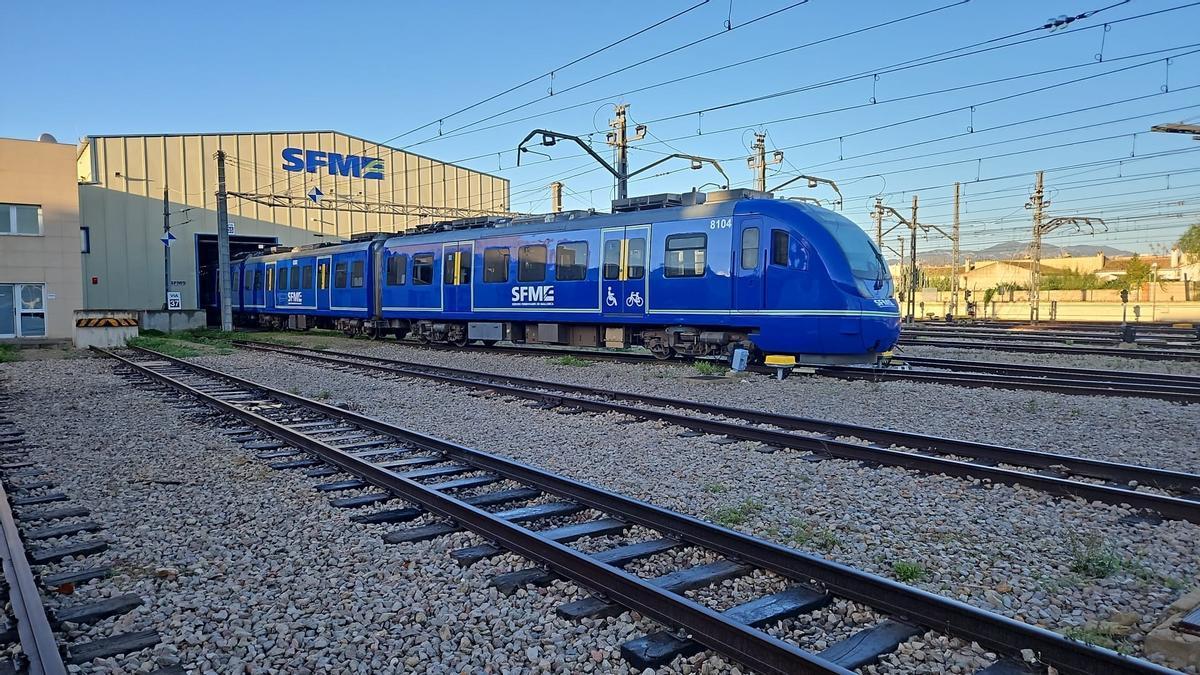 Imagen de un tren del Serveis Ferroviaris de Mallorca (SFM).