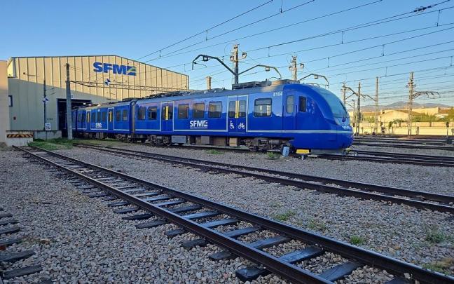 Imagen de un tren del Serveis Ferroviaris de Mallorca (SFM). / EP Imagen de un tren del Serveis Ferroviaris de Mallorca (SFM).