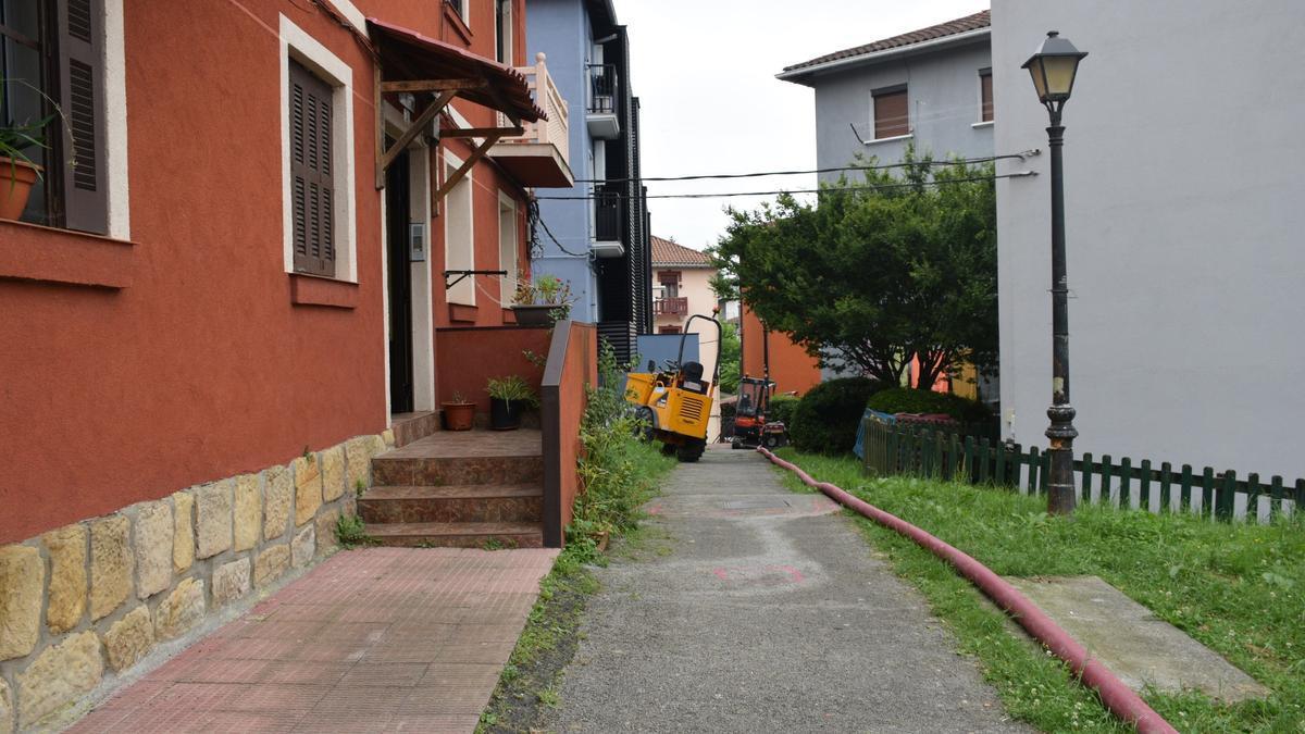 Zona de la intervención de Gaztaño