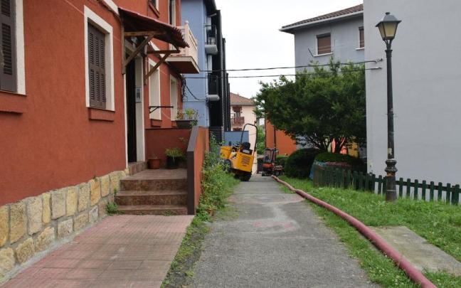 Zona de la intervención de Gaztaño