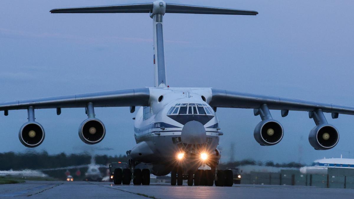 Un avión de trasnporte ruso