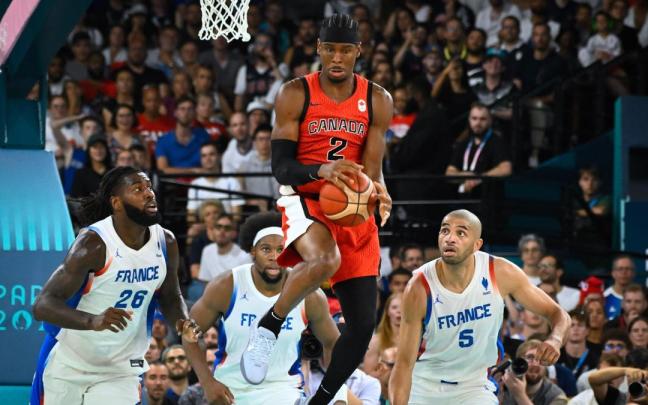 El jugador canadiense Shai Gilgeous-Alexander, durante los Juegos Olímpicos de París 2024.