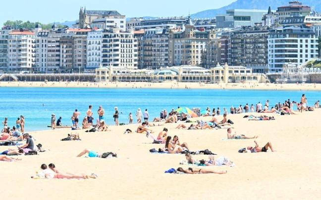Ondarreta, a principios de este mes de mayo. Ondarreta, a principios de este mes de mayo.