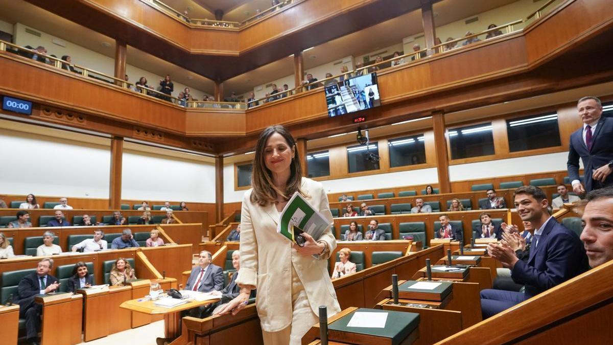 La presidenta del Parlamento Vasco, Bakartxo Tejeria.