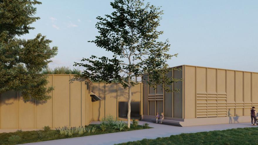 Recreación del edificio de la guardería