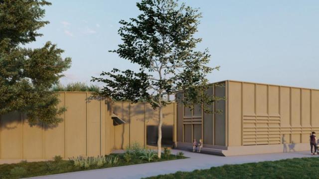 Recreación del edificio de la guardería