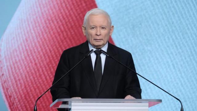 El líder del partido Ley y Justicia (PiS), Jaroslaw Kaczynski.